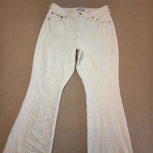 Abercrombie & Fitch High Rise Bootcut Curve Love Jeans White Sz 32R